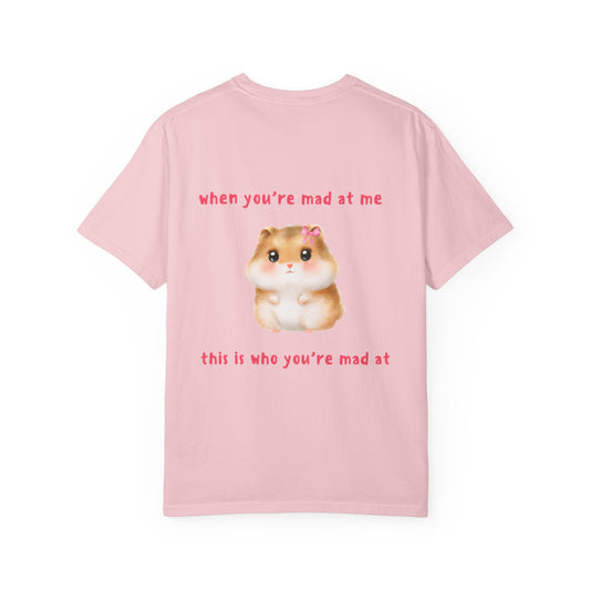 Funny Hamster "When You're Mad At Me This Is Who You're Mad At" T-Shirt