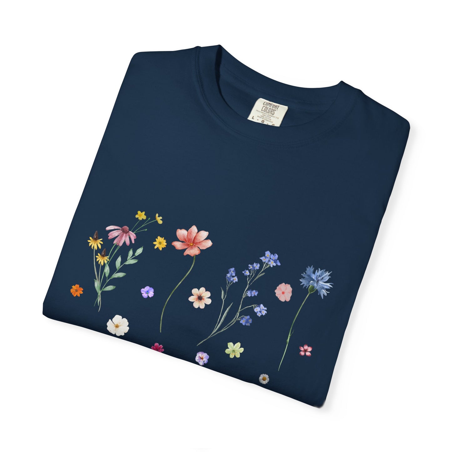 Pretty Floral Meadow Tee — Watercolor Wildflower Graphic T-Shirt