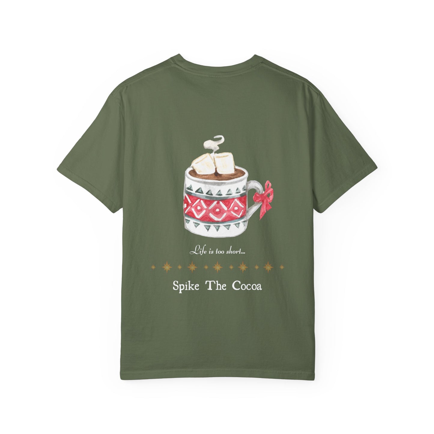Hot Cocoa Holiday T-Shirt — "Spike The Cocoa" Festive Graphic Tee
