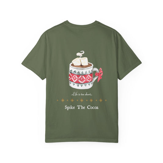 Hot Cocoa Holiday T-Shirt — "Spike The Cocoa" Festive Graphic Tee