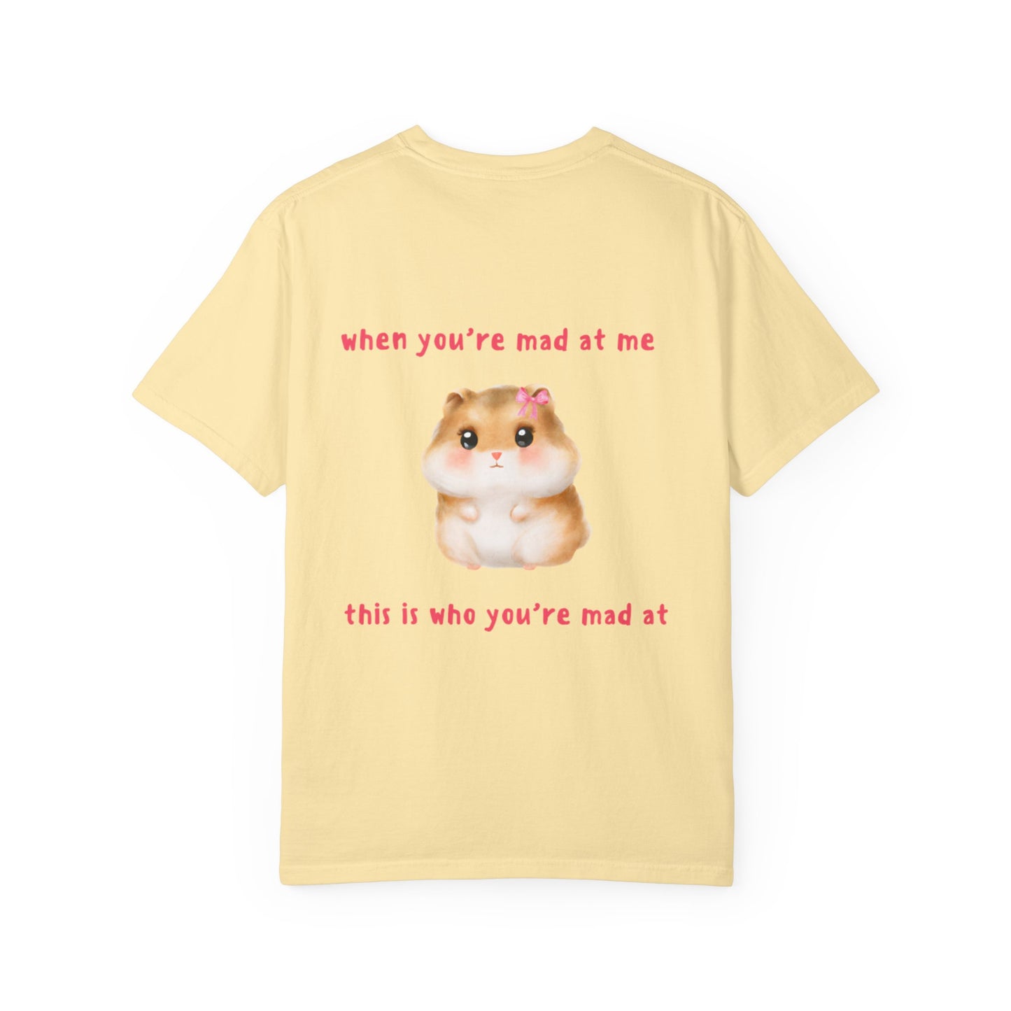 Funny Hamster "When You're Mad At Me This Is Who You're Mad At" T-Shirt
