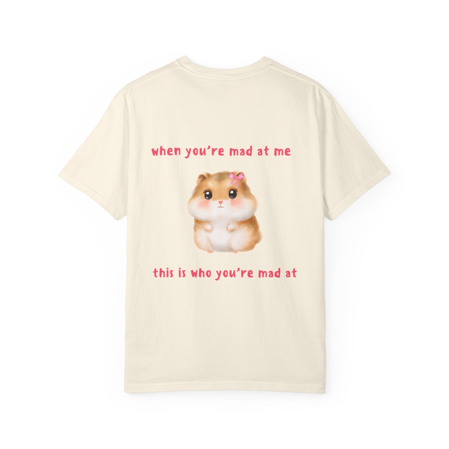 Funny Hamster "When You're Mad At Me This Is Who You're Mad At" T-Shirt