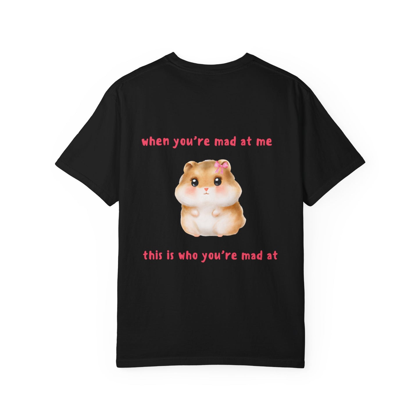 Funny Hamster "When You're Mad At Me This Is Who You're Mad At" T-Shirt