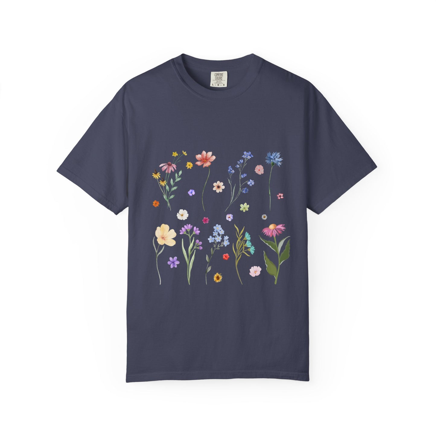 Pretty Floral Meadow Tee — Watercolor Wildflower Graphic T-Shirt