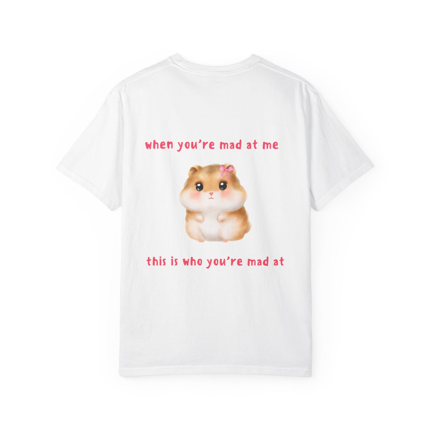 Funny Hamster "When You're Mad At Me This Is Who You're Mad At" T-Shirt